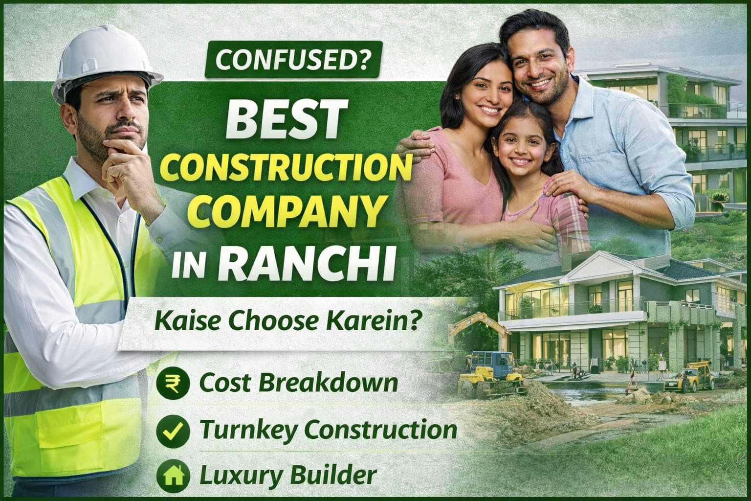 🔥 Best Construction Company in Ranchi – Kaise Choose Karein?