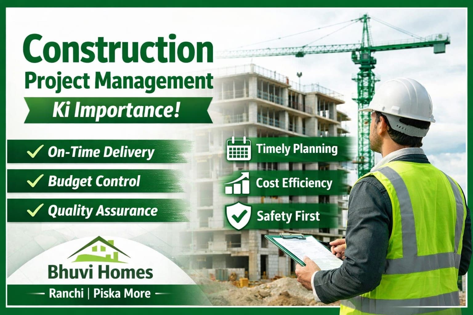 🏗️ Importance of Construction Project Management in Ranchi – Complete Guide for Smart Homeowners