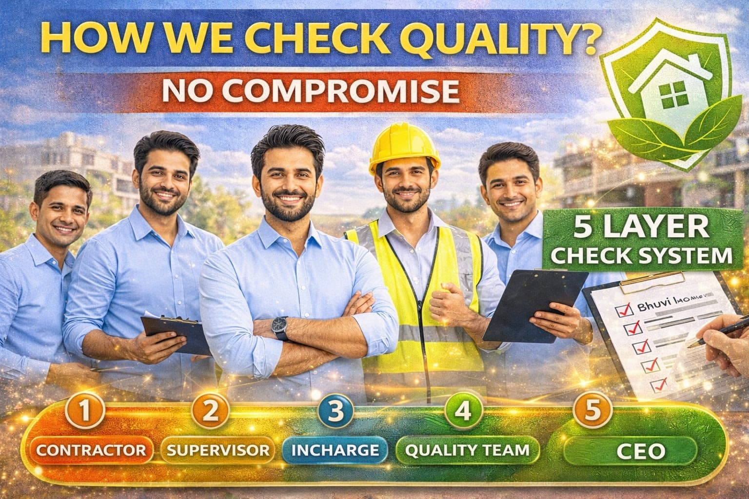 How Bhuvi Homes Ensures Construction Quality in Jharkhand (Step-by-Step Quality System)