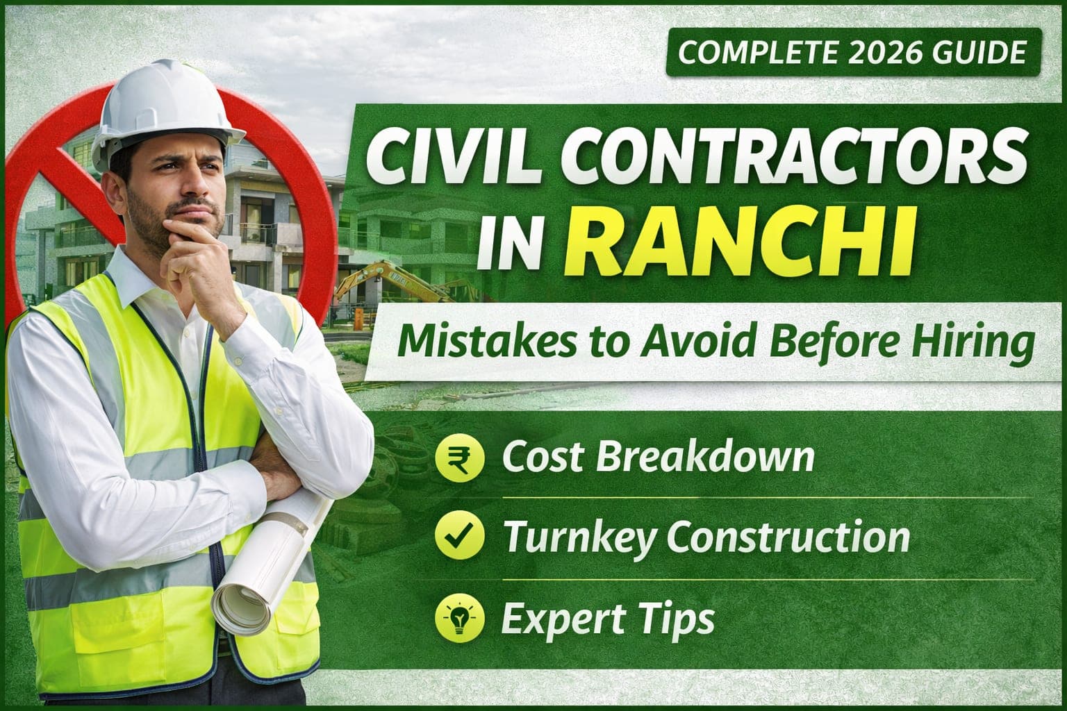 ๐ง Civil Contractors in Ranchi โ Mistakes to Avoid Before Hiring (Complete 2026 Guide)