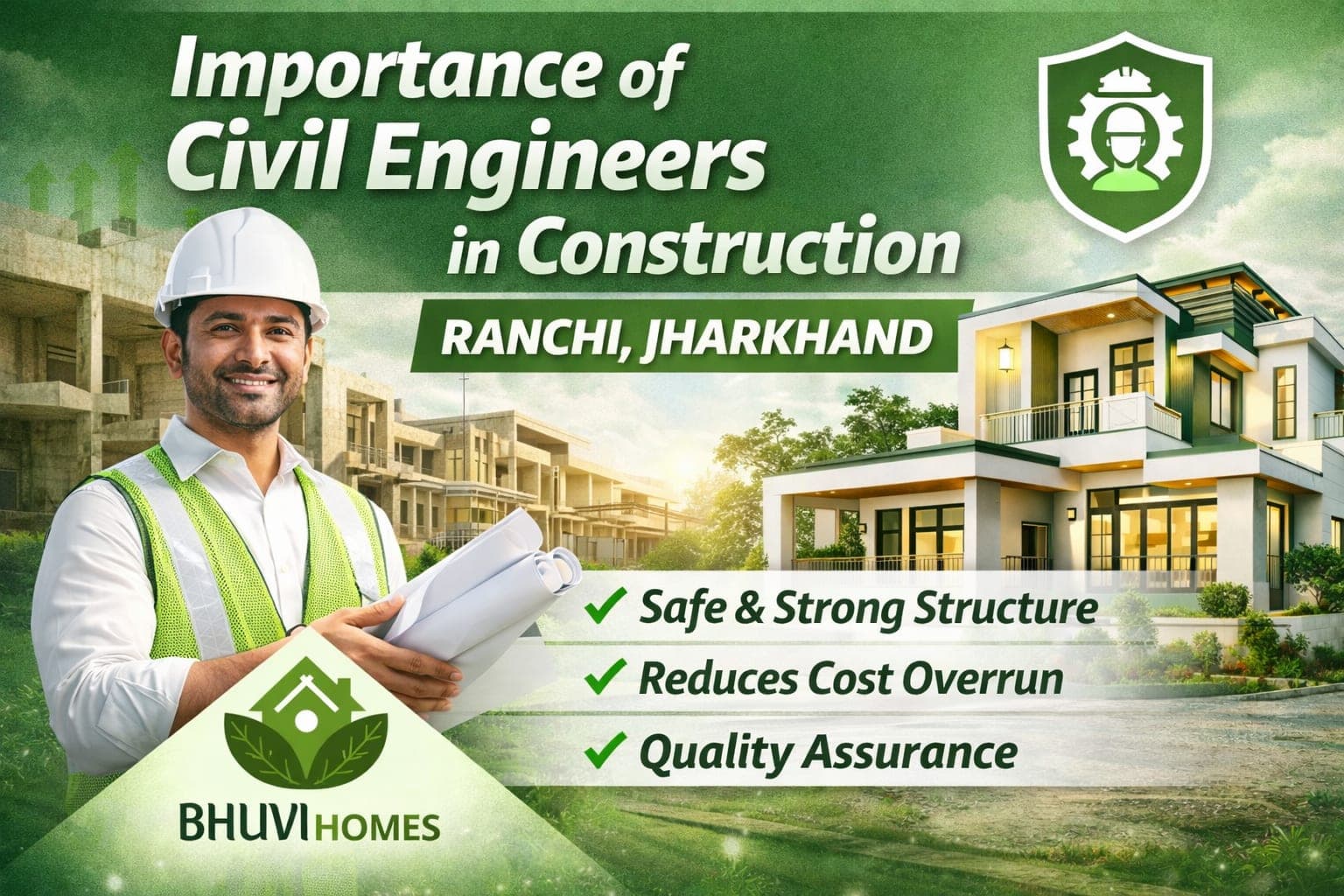Importance of Civil Engineers in Construction โ Complete Guide for Homeowners in Ranchi