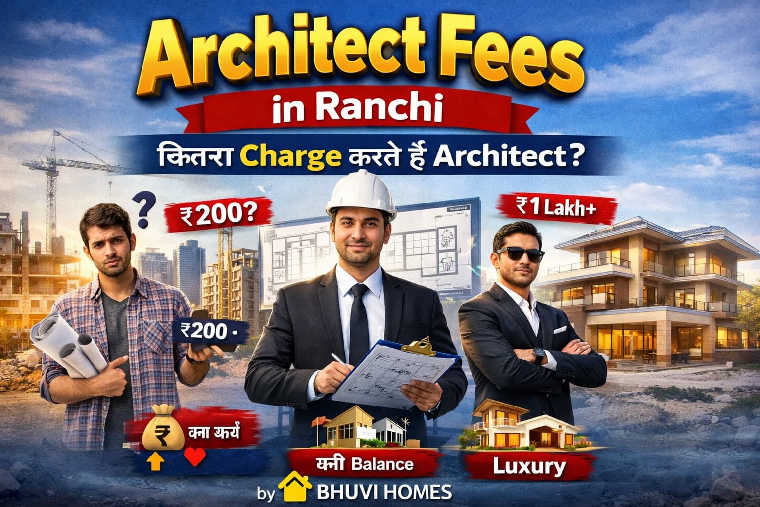 Architect Fees in Ranchi: कितना Charge करते हैं Architect?
