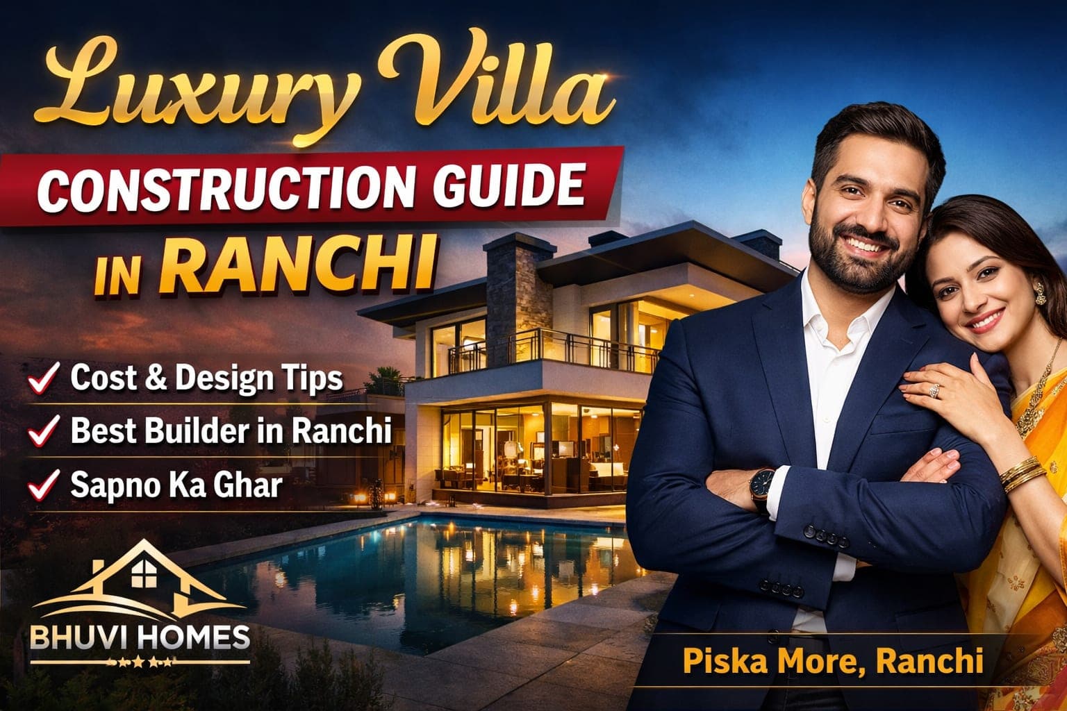 Luxury Villa Construction Guide in Ranchi โ Cost, Design & Best Construction Company in Ranchi
