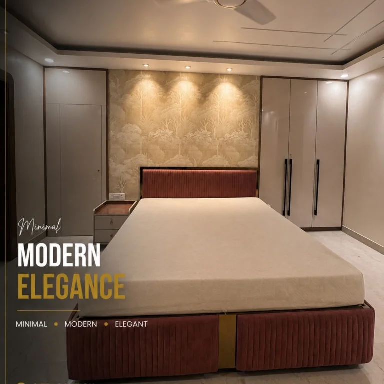Master bedroom interior design in Lalpur,