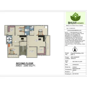 G+2 house design Ranchi by Bhuvi Homes