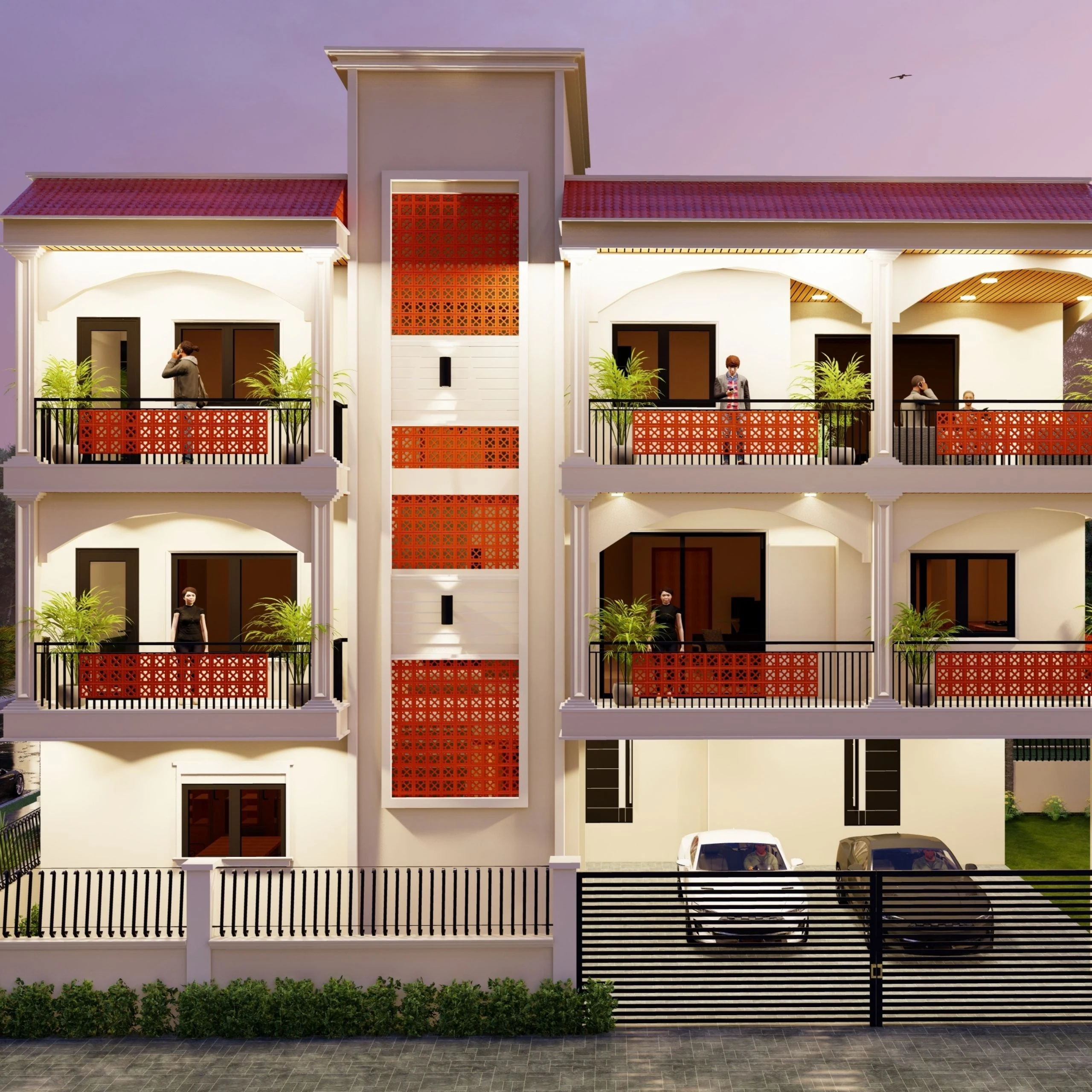 G+2 house design Ranchi by Bhuvi Homes