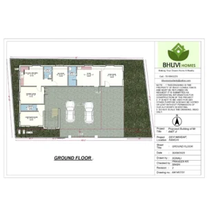 G+2 house design Ranchi by Bhuvi Homes