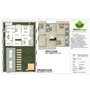 Modern duplex house design Ranchi by Bhuvi Homes